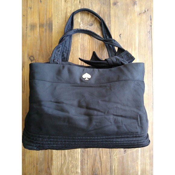 Kate Spade Designer Flatiron Maryanne Black LgNylon Tote Aster Bag Soho Classic - Picture 1 of 9